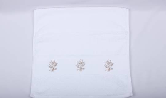 Lavender embroidered hand towel. Code HT-LAV